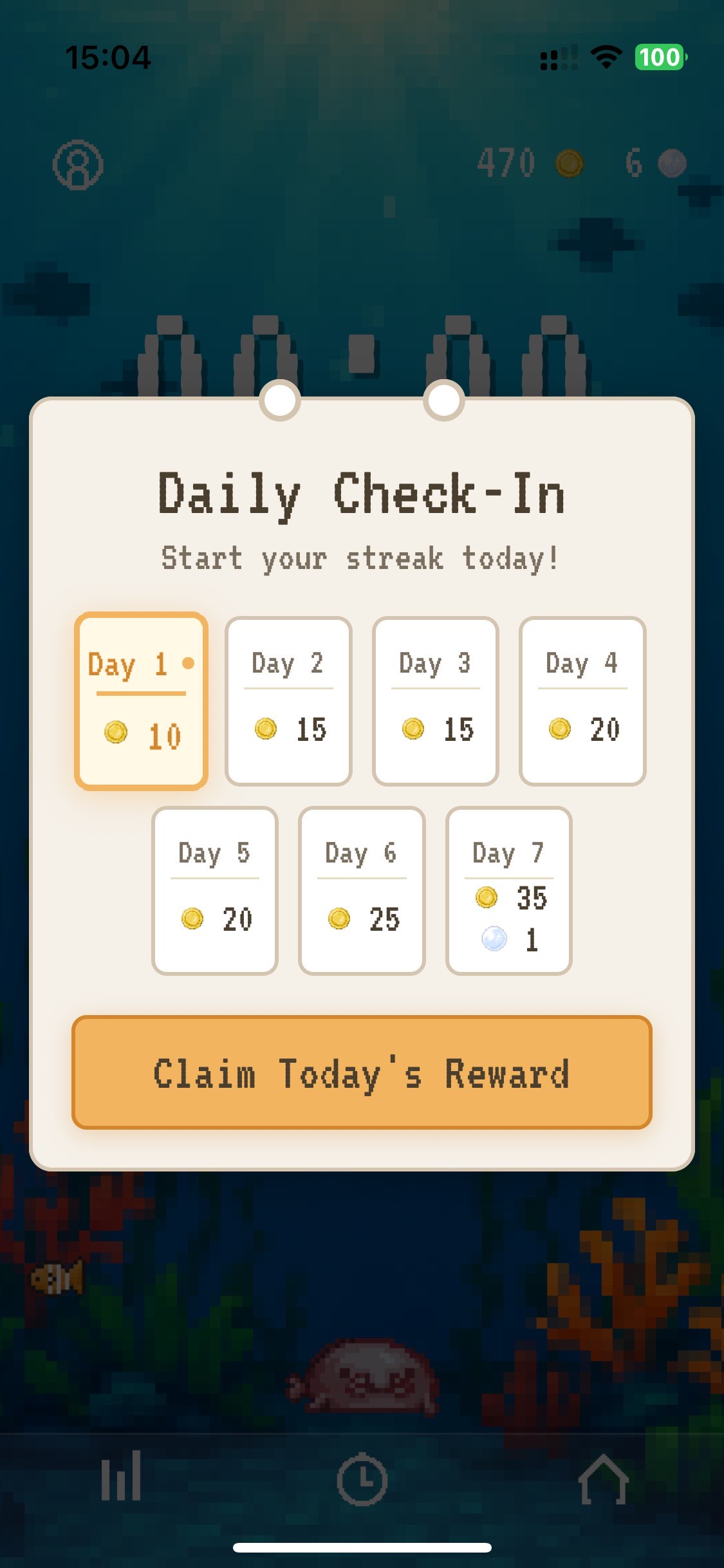 Daily check-in
