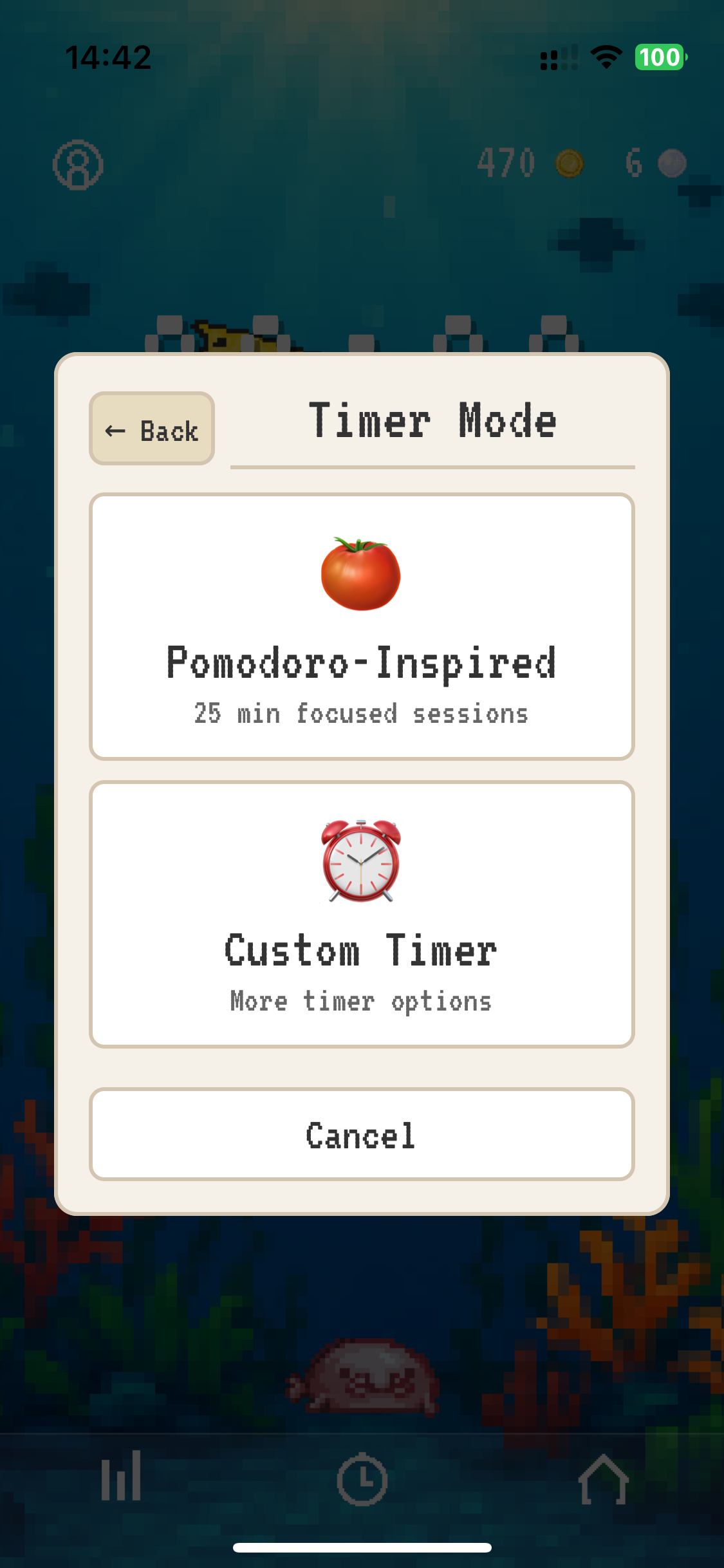 Timer mode selection